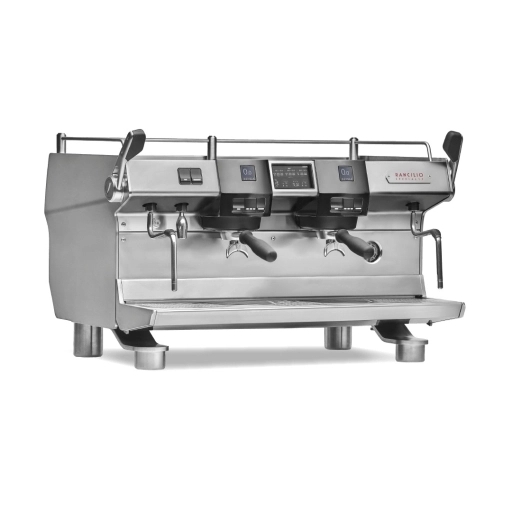 Ekspres do kawy Rancilio Specialty RS1 2GR stal nierdzewna wiidok z boku