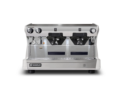 Ekspres do kawy Rancilio Classe 5S 2GR wysoka grupa lodowo-biały front