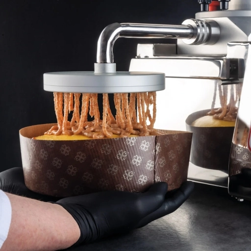 Końcówka do pokrywania ciast Panettone, Colombe i Pandoro FGLASSA2 do nadziewarki DOSIPLUS PRO o średnicy 130 mm pokrywanie ciasta