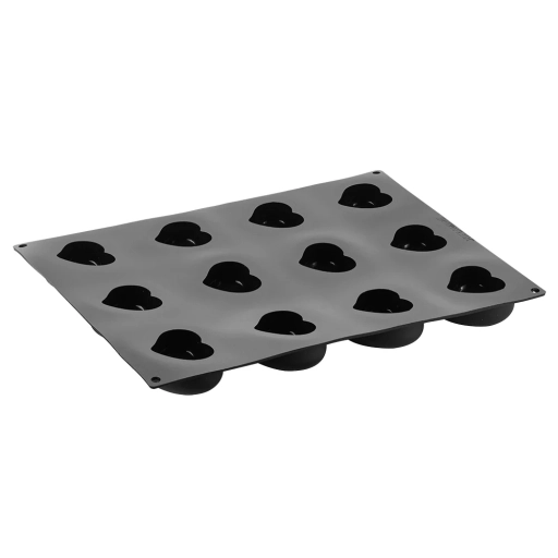 Forma silikonowa do deserów serce PASSION 12 wgłębień 400x300 mm PX4305S forma