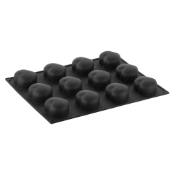 Forma silikonowa do deserów serce PASSION 12 wgłębień 400x300 mm PX4305S czarna forma