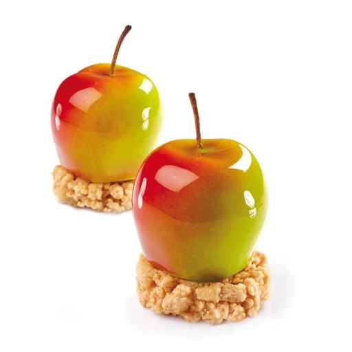 Forma silikonowa do deserów jabłko APPLE 20 wgłębień 400x300 mm PX4330S gotowa monoporcja
