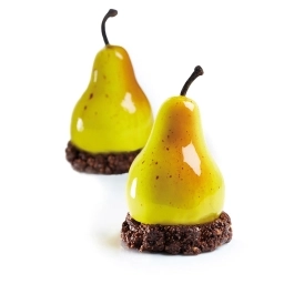 Forma silikonowa do deserów gruszka PEAR 20 wgłębień 400x300 mm PX4329 gotowa monoporcja