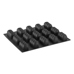Forma silikonowa do monoporcji TURN 15 wgłębień 400x300 mm PX4342S czarna forma