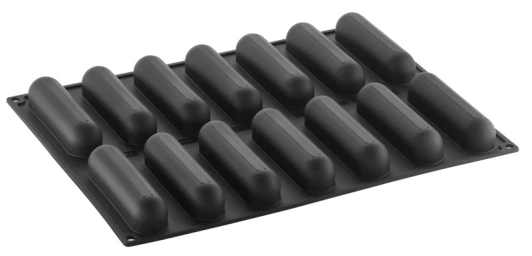 Forma silikonowa do deserów CONFY 14 wgłębień 400x300 mm PX4351S czarna forma