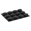 Forma silikonowa do monoporcji MOKA 12 wgłębień 400x300 mm PX4312S czarna forma