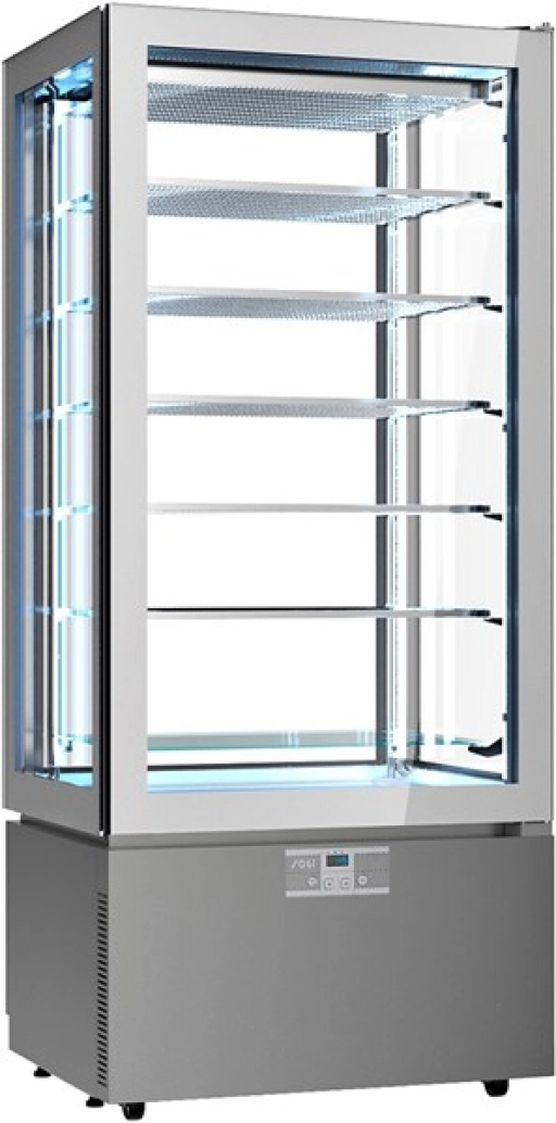 Witryna cukiernicza mronicza 22/-15 °C Luxor Classic KG8G cała witryna cukiernicza szara