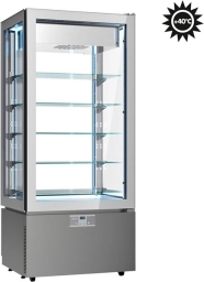 Witryna cukiernicza mronicza 22 °C / +5 °C Luxor Classic KD8GT cała witryna cukiernicza szara
