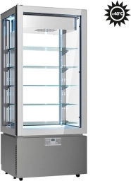 Witryna cukiernicza mronicza 22 °C / +5 °C | drzwi lewe | Luxor Classic KD8GTSXcała witryna cukiernicza szara