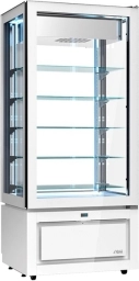 Witryna mroźnicza KD8V | –22 °C / +5 °C | Luxor New Style cała witryna cukiernicza biała
