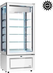Witryna mroźnicza KD8VT | –22 °C / +5 °C | Luxor New Style cała witryna cukiernicza biała