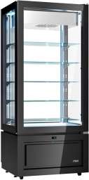Witryna mroźnicza KD8A |  –22 °C / +5 °C | Luxor New Style cała witryna cukiernicza czarna