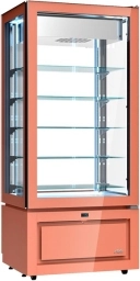 Witryna mroźnicza KD8E | –22 °C / +5 °C | Luxor New Style cała witryna cukiernicza czarna