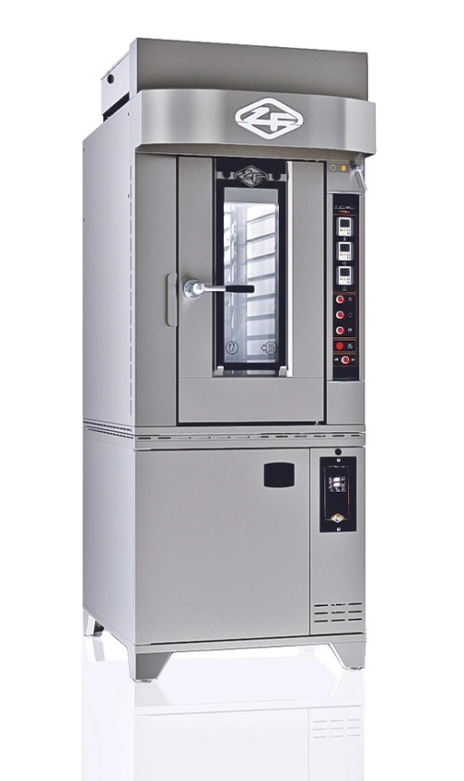 Piec piekarniczy obrotowy MINICOMBO E 40X60 8T z komorą garowniczą front