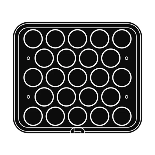 Forma do tartaletek do urządzeń COOKMATIC | 23 tarteletki Ø55x15 mm | PIASTRA 57, kształt i ilość tartaletek
