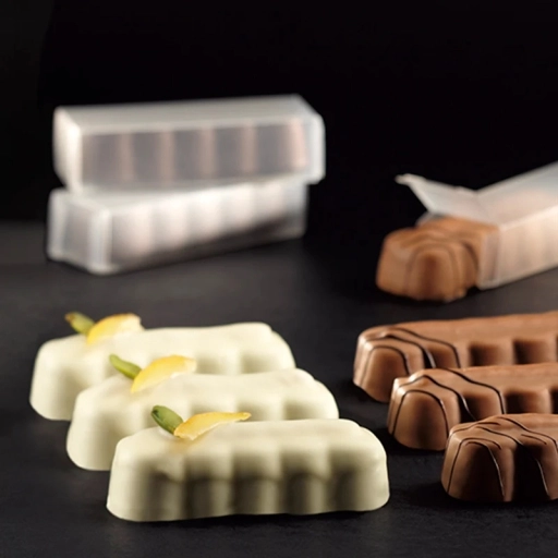 Forma silikonowa do batoników DELICIOUS SNACK | 175x285 mm | 15 wgłębień | DS01 gotowa monoporcja, batoniki