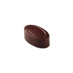 Forma do pralin owalna | 21 wnęk 37x21x14 mm | PC109FR gotowa pralina wzór