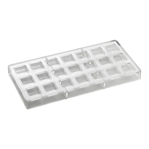 Forma do pralin | 21 wnęk 26x26x13 mm | PC112FR forma przeźroczysta