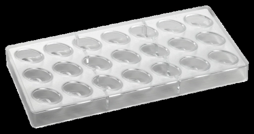 Forma do pralin | 21 wnęk 35x24x17 mm | PC44FR forma przeźroczysta