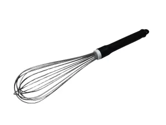 Rózga do ciasta 350 mm | trzepaczka nierdzewna z plastikową rączką | P445, rózga cukiernicza, rózga do mieszania, rózga