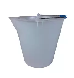 Wiadro plastikowe 15l P970 do żywności, z podziałką i dzióbkiem, polipropylenowe