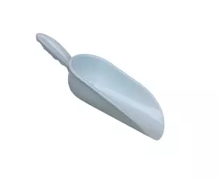 Szufelka plastikowa do mąki 100 ml SC19, łopatka do mąki biała
