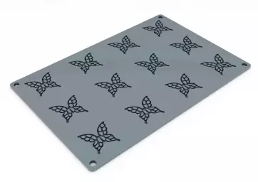 Mata silikonowa do monoporcji PAVONI MARIPOSA S GG051S z 12 porcjami w kształcie motyli