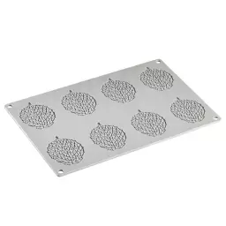 Mata silikonowa do dekoracji PAVONI LEAF GG029S z 8 wytłoczeniami liści