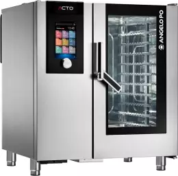 Piec konwekcyjno-parowy gastronomiczny Angelo Po ACT.O AT101EW 10xGN1/1 elektryczny z automatycznym myciem