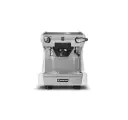 Ekspres do kawy RANCILIO CLASSE 5S 1GR TALL, biały, LED, front, kolba z czarnym uchwytem, srebrno biały, led