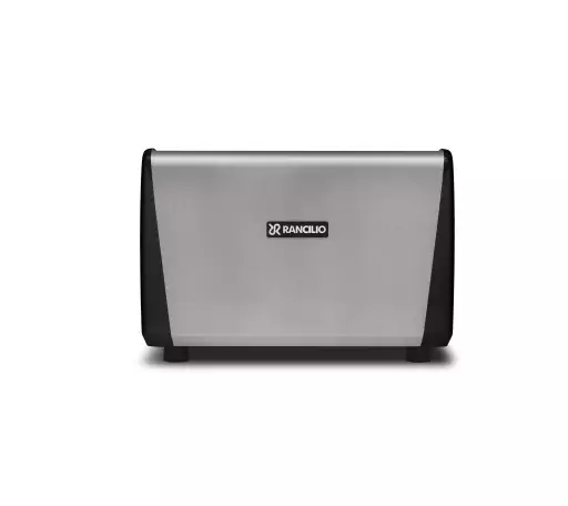 Ekspres do kawy RANCILIO CLASSE 5 USB 2GR TALL, czarny, LED, C-lever, tył, czarne boki, napis rancilio