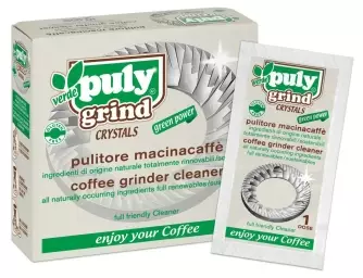 Granulat do czyszczenia żaren młynka do kawy PULY GRIND CRYSTALS op. 10x15 g saszetki, kryształki do czyszczenia