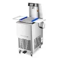 Temperówka do czekolady Pomati SL50, maszyna do temperowania czekolady, pojemność 50 kg, front