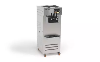 Maszyna do produkcji lodów włoskich TELME SOFT T 360 V, wolnostojąca, 600 porcji/h, 2 smaki + mix, LCD + Wi-Fi, całe urządzenie