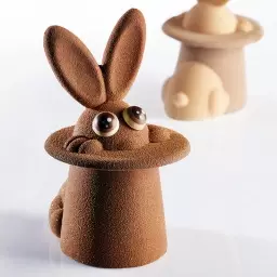 Forma do czekolady MAGIC BUNNY, termoformowana,w kształcie królika, KT154 , wielkanoc, gotowy produkt