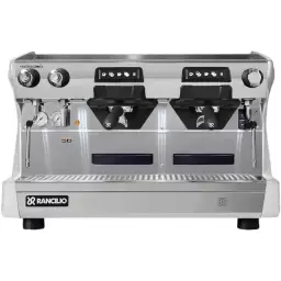 Ekspres do kawy RANCILIO CLASSE 5 USB 2GR TALL, biały, LED, front, 2 kolby, światła led, biały, dwie kolby
