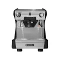 Ekspres do kawy RANCILIO CLASSE 5S 1GR TALL, czarny, LED, front, kolba z czarnym uchwytem, srebrno czarny