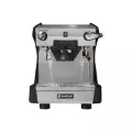 Ekspres do kawy RANCILIO CLASSE 5 USB 1GR TALL, czarny, LED, C-lever, front, kolba z czarnym uchwytem, srebrno czarny