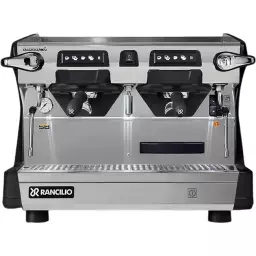 Ekspres do kawy RANCILIO CLASSE 5 USB 2GR COMPACT TALL, czarny, LED, C-lever, czarny ekspres, 2 kolby, led, czarny kolor, front