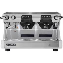 Ekspres do kawy RANCILIO CLASSE 5 USB 2GR TALL, biały, iSteam, LED, C-lever, front, biały kolor, srebrne wykończenie, 2 kolby