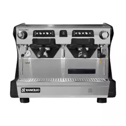 Ekspres do kawy Rancilio Classe 5 USB 2GRC wysoka grupa czarny antracyt front