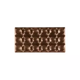 Forma do czekolady BRICKS, 275x175 mm, 3 tabliczki, PC5010FR, tabliczka czekolady, wzór