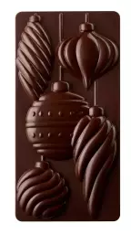Forma do czekolady XMAS SPIRIT, 275×175 mm, 3 tabliczki, PC5058FR, tabliczka czekolady, wzór, święta