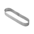 Rant cukierniczy do tartaletek PAVONI XF15 mikroperforowany owalny 125 × 30 × 20 mm