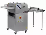 Rogalikarka bagieciarka ROLL 26FL inox zintegrowany stół prasujący, na kołach ze stołem prasującym