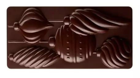 Forma do czekolady XMAS SPIRIT, 275×175 mm, 3 tabliczki, PC5058FR, tabliczka czekolady, wzór, święta