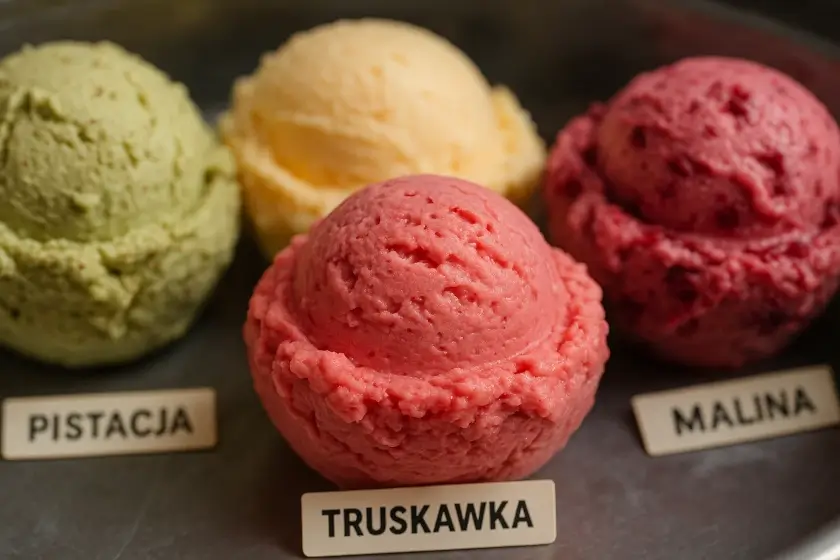Gałki lodów rzemieślniczych